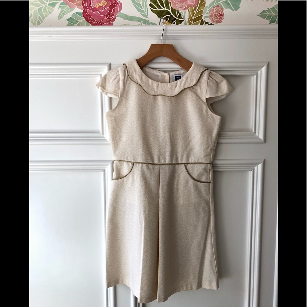 Janie and Jack girls metallic dress size 12